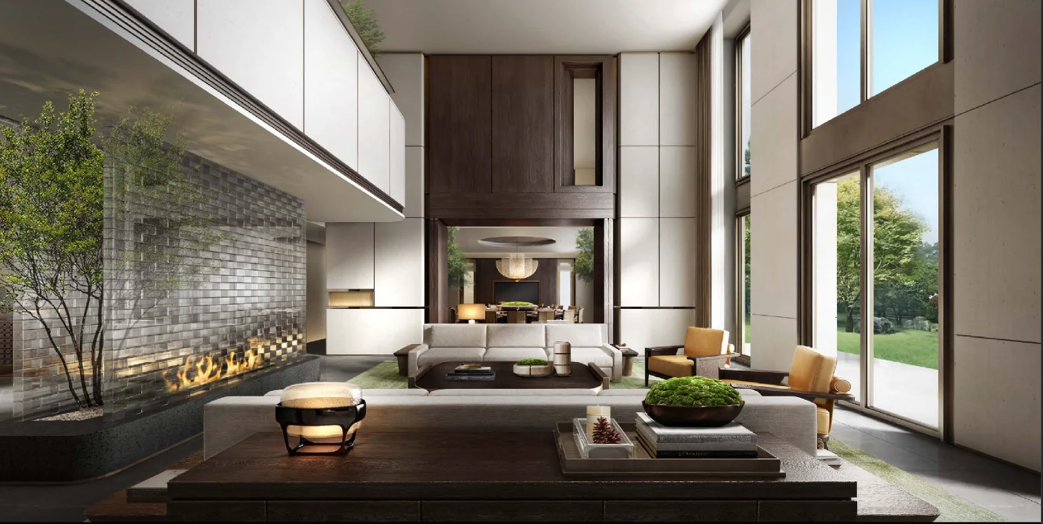 Nhà ở với khoảng thông tầng — Design visualisation